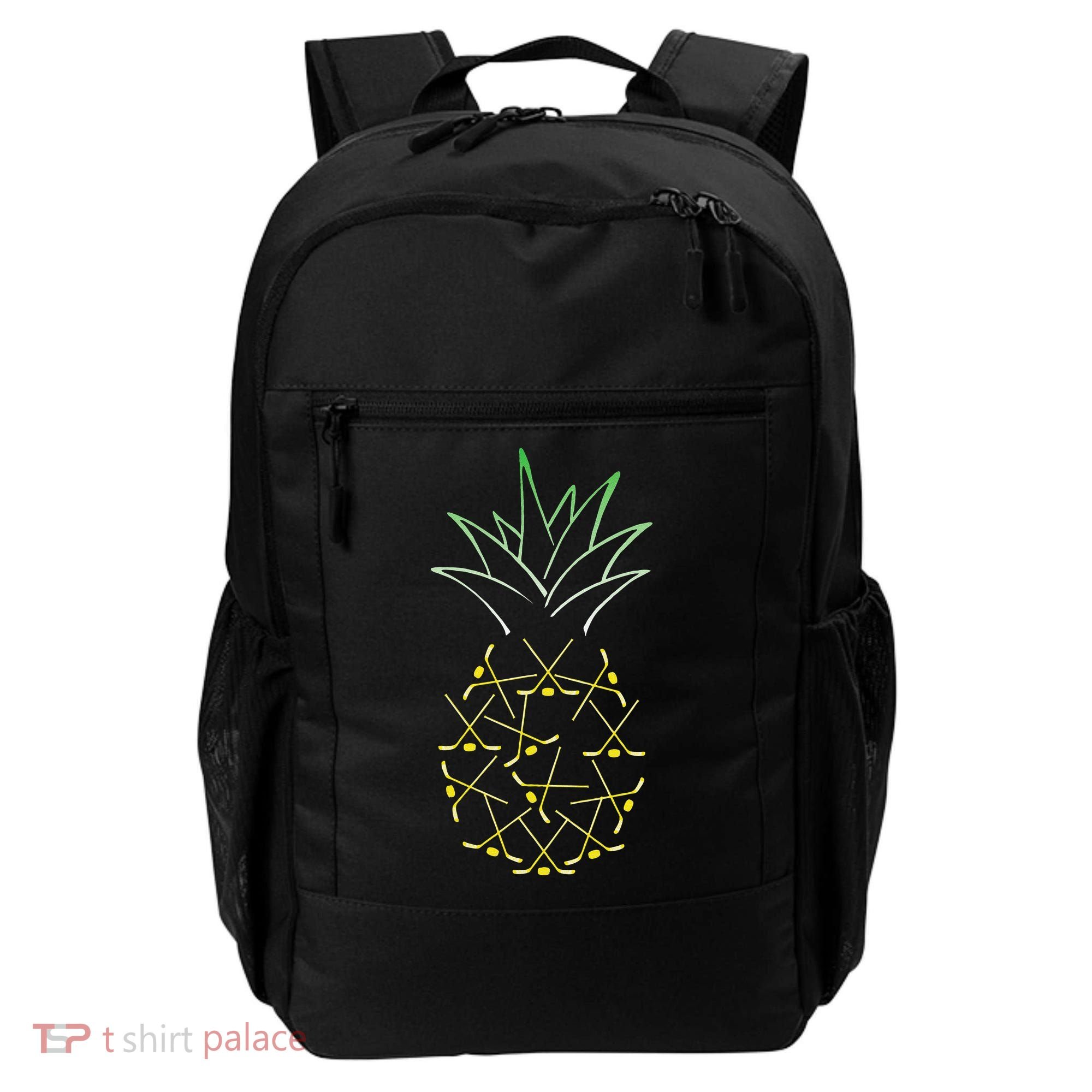 Ice Hockey Funny Pineapple Hawaii For Hockey Player Backpack