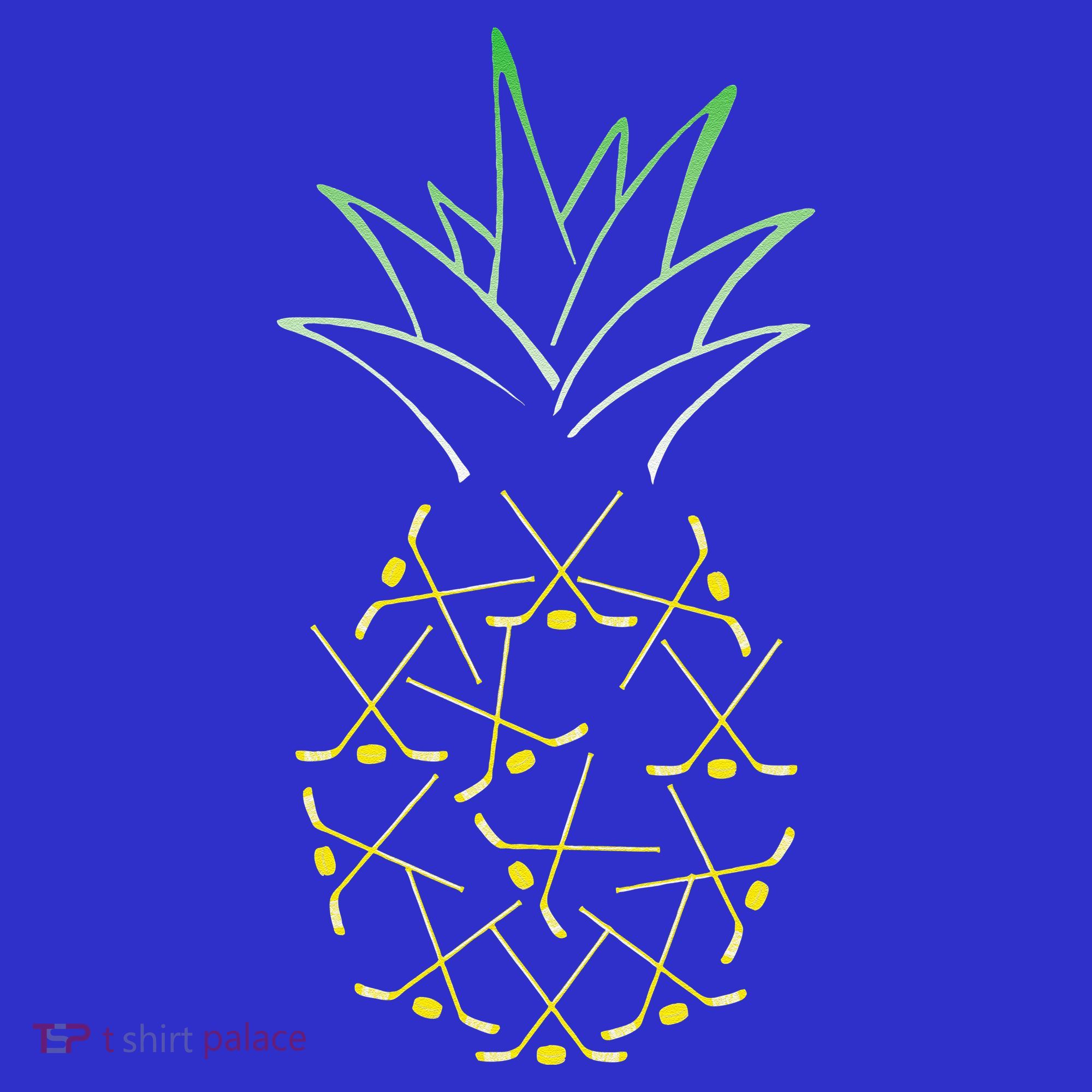 Ice Hockey Funny Pineapple Hawaii For Hockey Player T-Shirt
