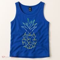 Ice Hockey Funny Pineapple Hawaii For Hockey Player Tank Top thumb 2