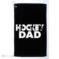 Ice Hockey Father Player Coach Hockey Dad Gift Golf Towel thumb 0