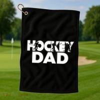 Ice Hockey Father Player Coach Hockey Dad Gift Golf Towel thumb 1