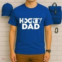Ice Hockey Father Player Coach Hockey Dad Gift T-Shirt thumb 6