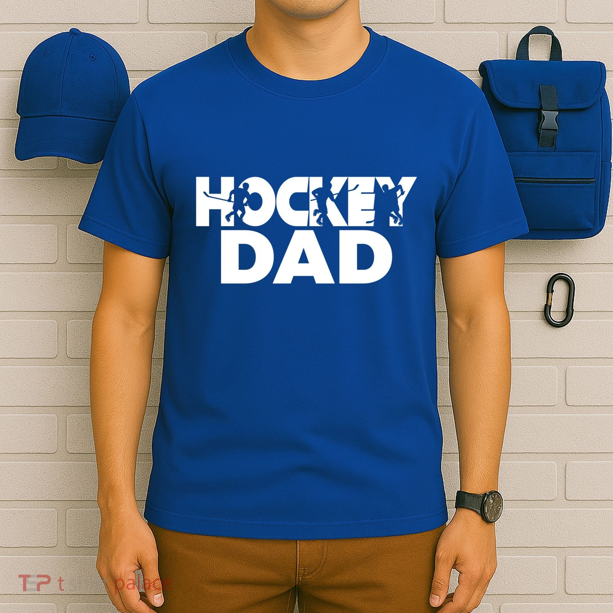 Ice Hockey Father Player Coach Hockey Dad Gift T-Shirt