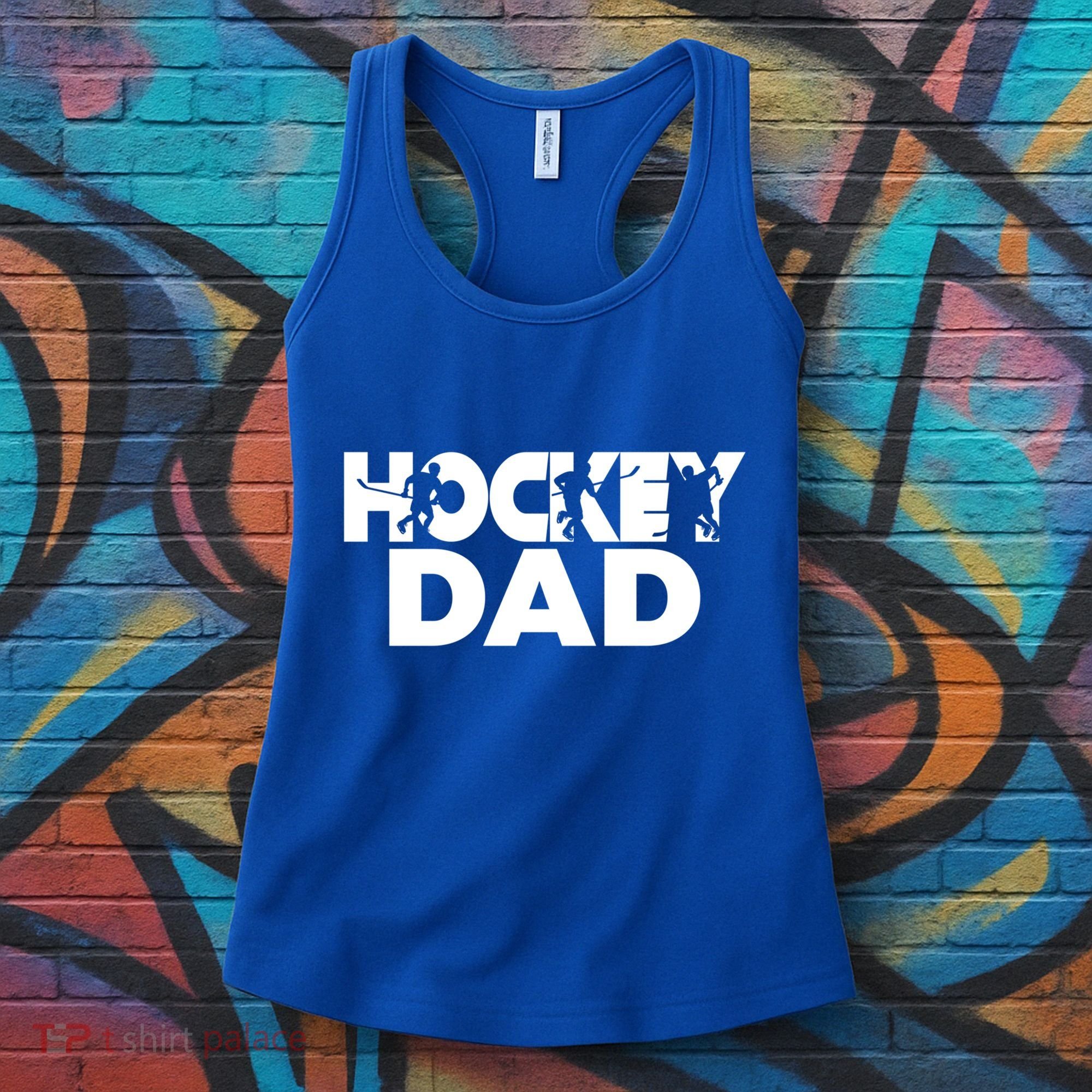 Ice Hockey Father Player Coach Hockey Dad Gift Women's Tank Top