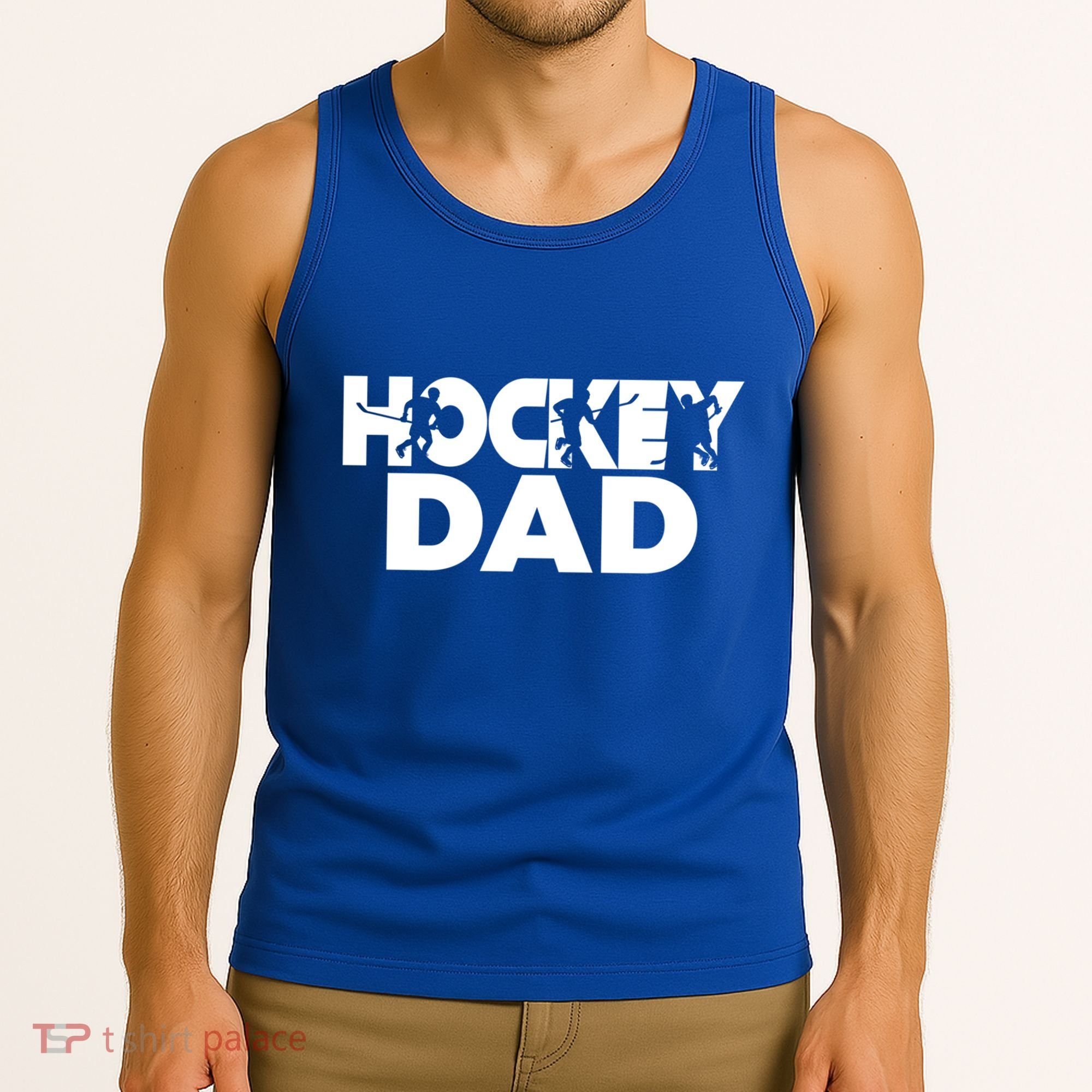 Ice Hockey Father Player Coach Hockey Dad Gift Tank Top