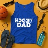 Ice Hockey Father Player Coach Hockey Dad Gift Tank Top thumb 4