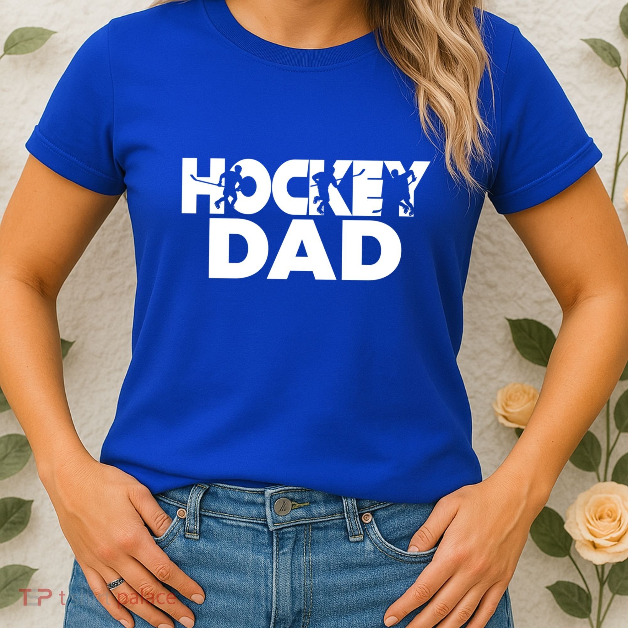Ice Hockey Father Player Coach Hockey Dad Gift Women's T-Shirt