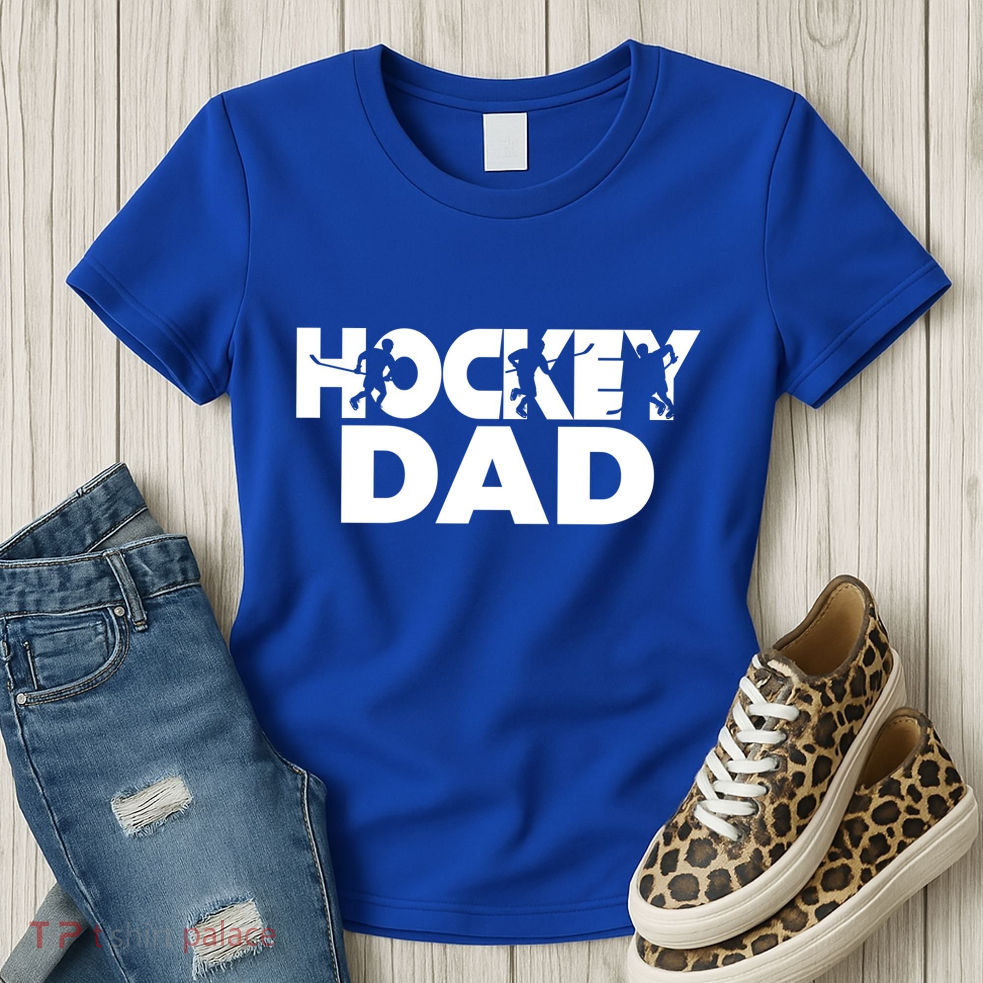 Ice Hockey Father Player Coach Hockey Dad Gift Women's T-Shirt