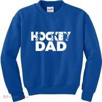 Ice Hockey Father Player Coach Hockey Dad Gift Kids Sweatshirt thumb 0