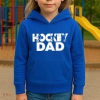Ice Hockey Father Player Coach Hockey Dad Gift Kids Hoodie thumb 3