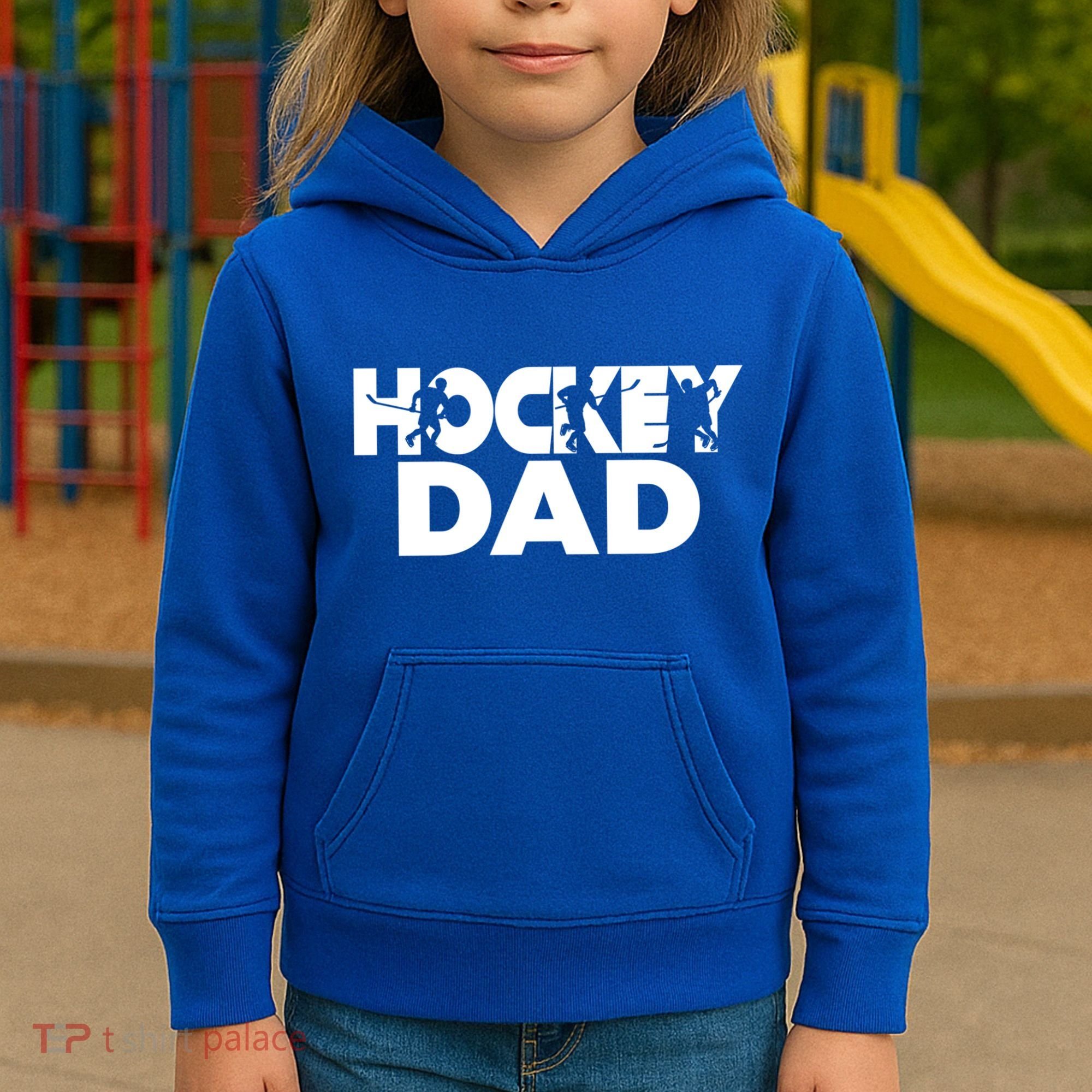 Ice Hockey Father Player Coach Hockey Dad Gift Kids Hoodie