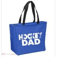 Ice Hockey Father Player Coach Hockey Dad Gift Tote Bag thumb 2
