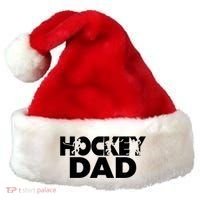 Ice Hockey Father Player Coach Hockey Dad Gift Santa Hat thumb 0