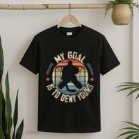 Ice Hockey Goalie My Goal Is To Deny Yours Ice Hockey T-Shirt thumb 2