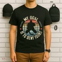 Ice Hockey Goalie My Goal Is To Deny Yours Ice Hockey T-Shirt thumb 6