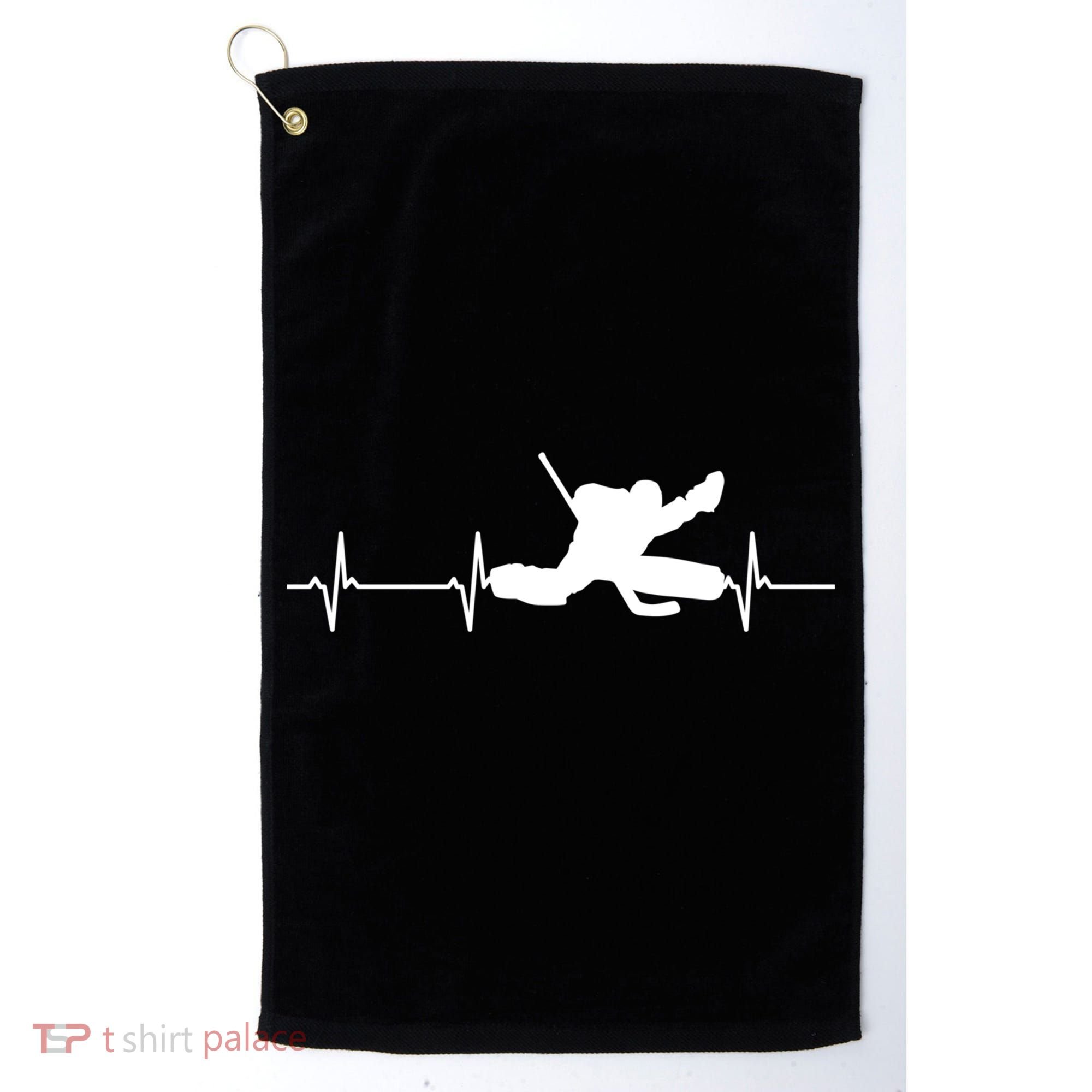 Ice Hockey Goalie Gift Golf Towel
