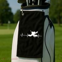 Ice Hockey Goalie Gift Golf Towel thumb 2