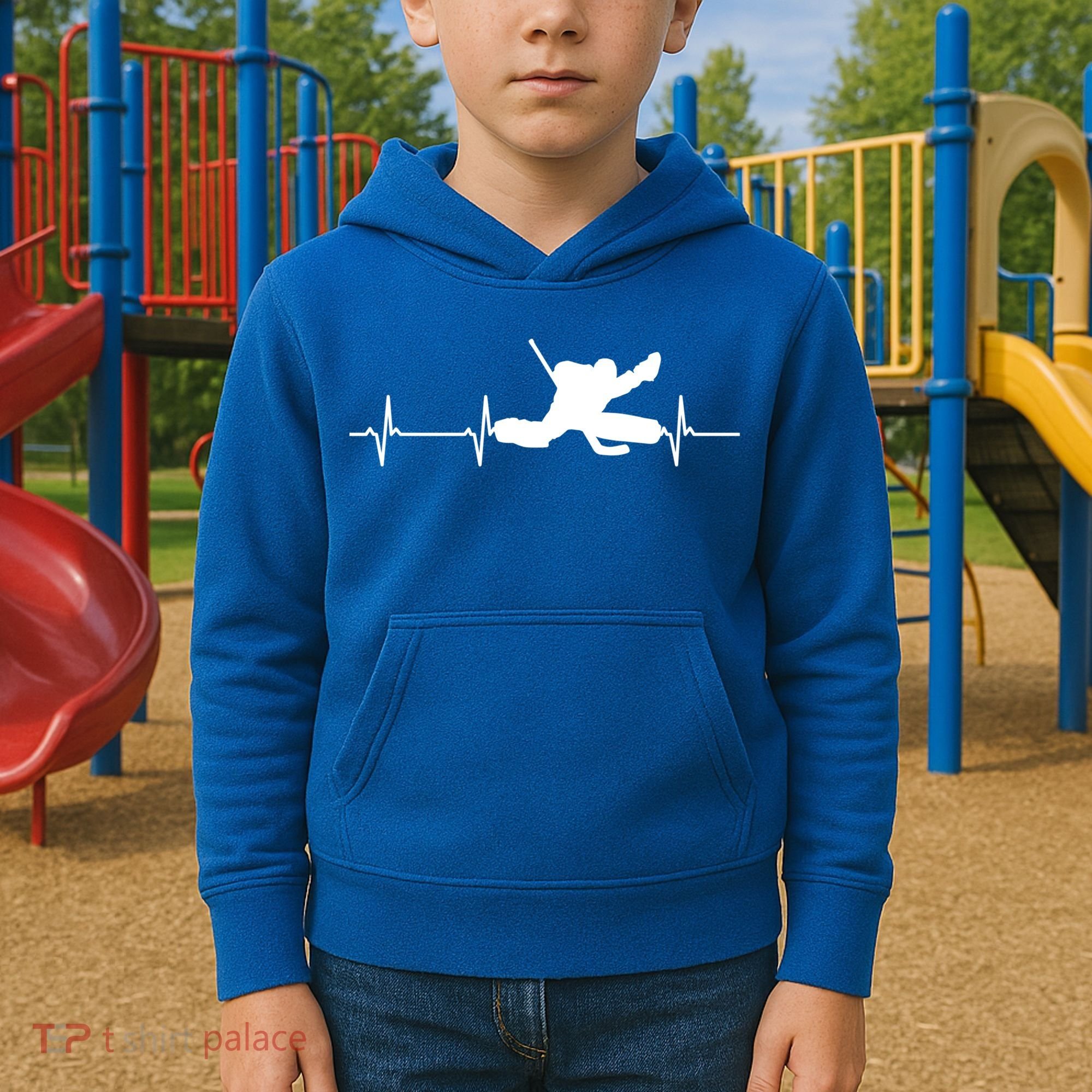 Ice Hockey Goalie Gift Kids Hoodie
