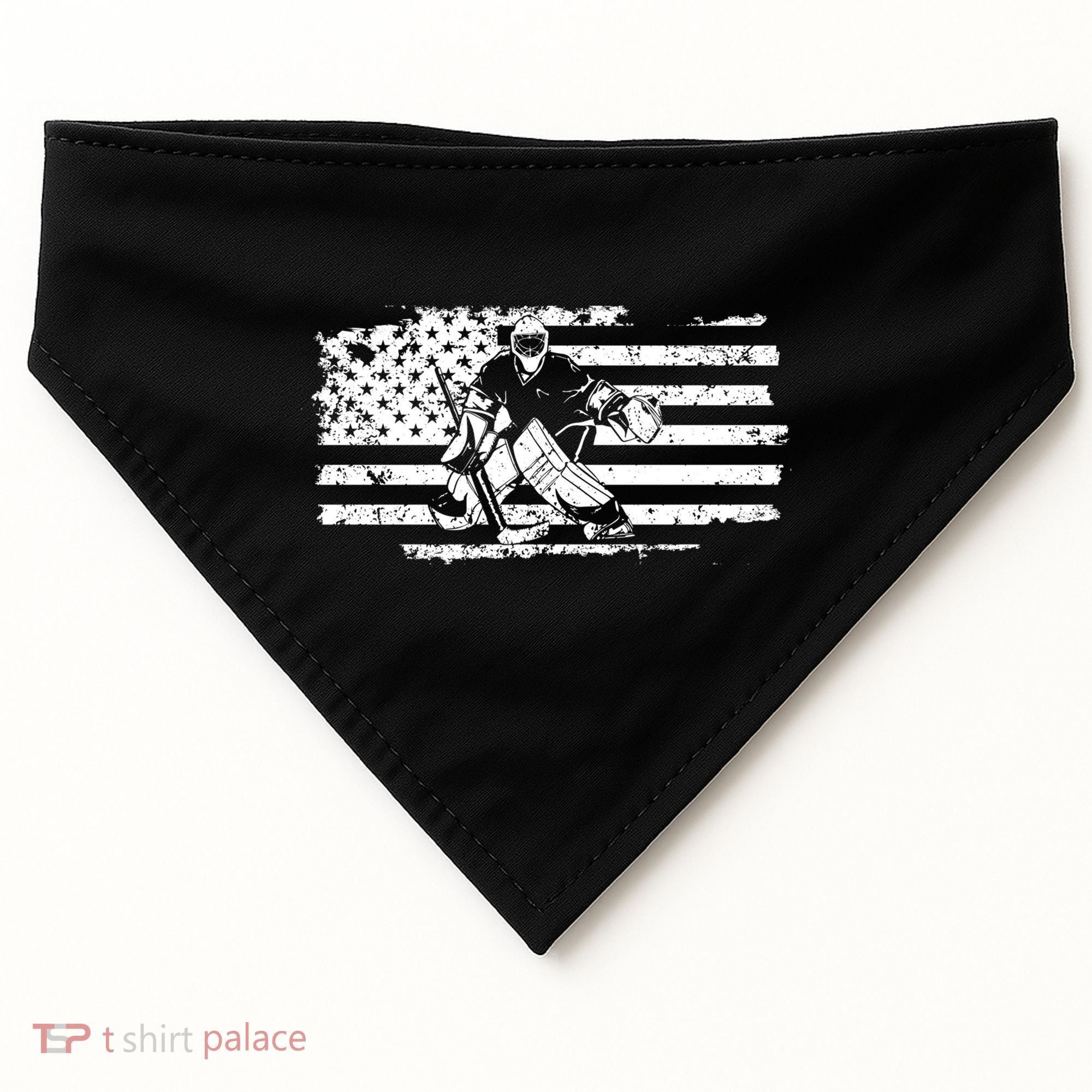 Ice Hockey Goalie USA-Made Doggie Bandana