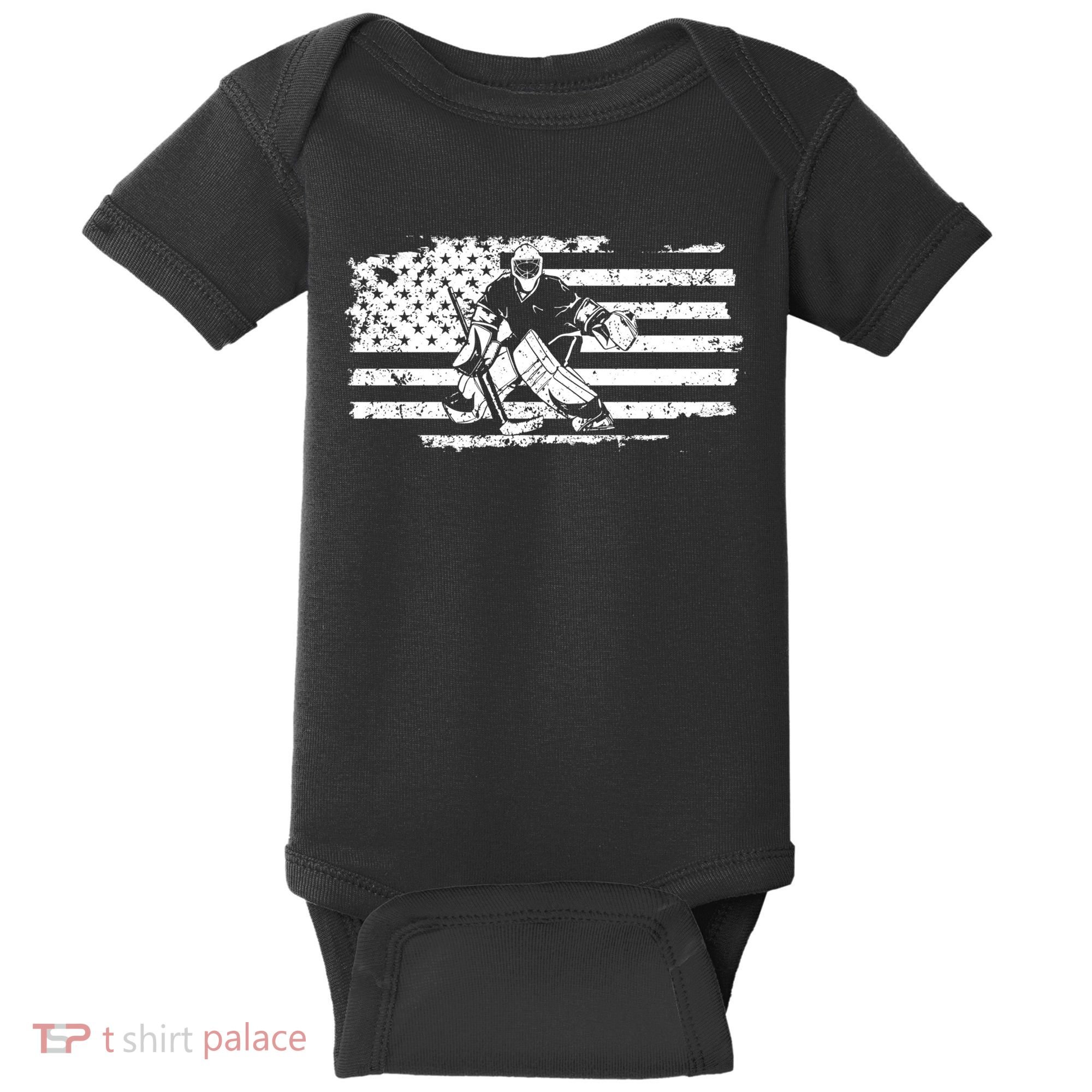 Ice Hockey Goalie Baby Bodysuit