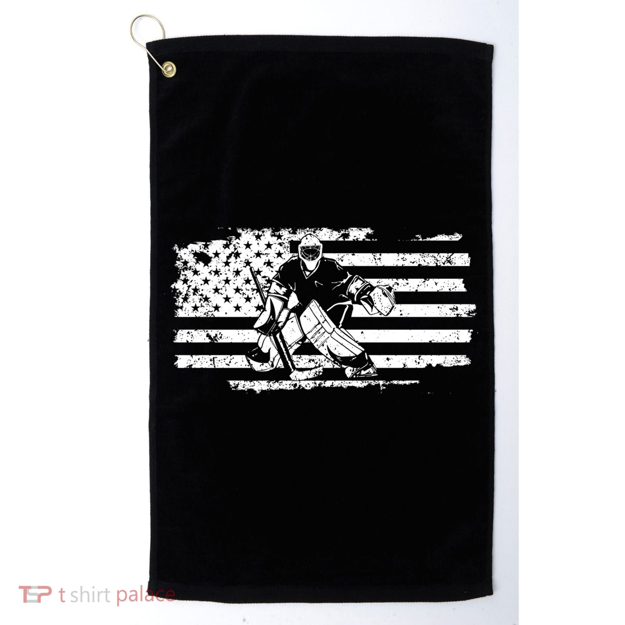 Ice Hockey Goalie Golf Towel