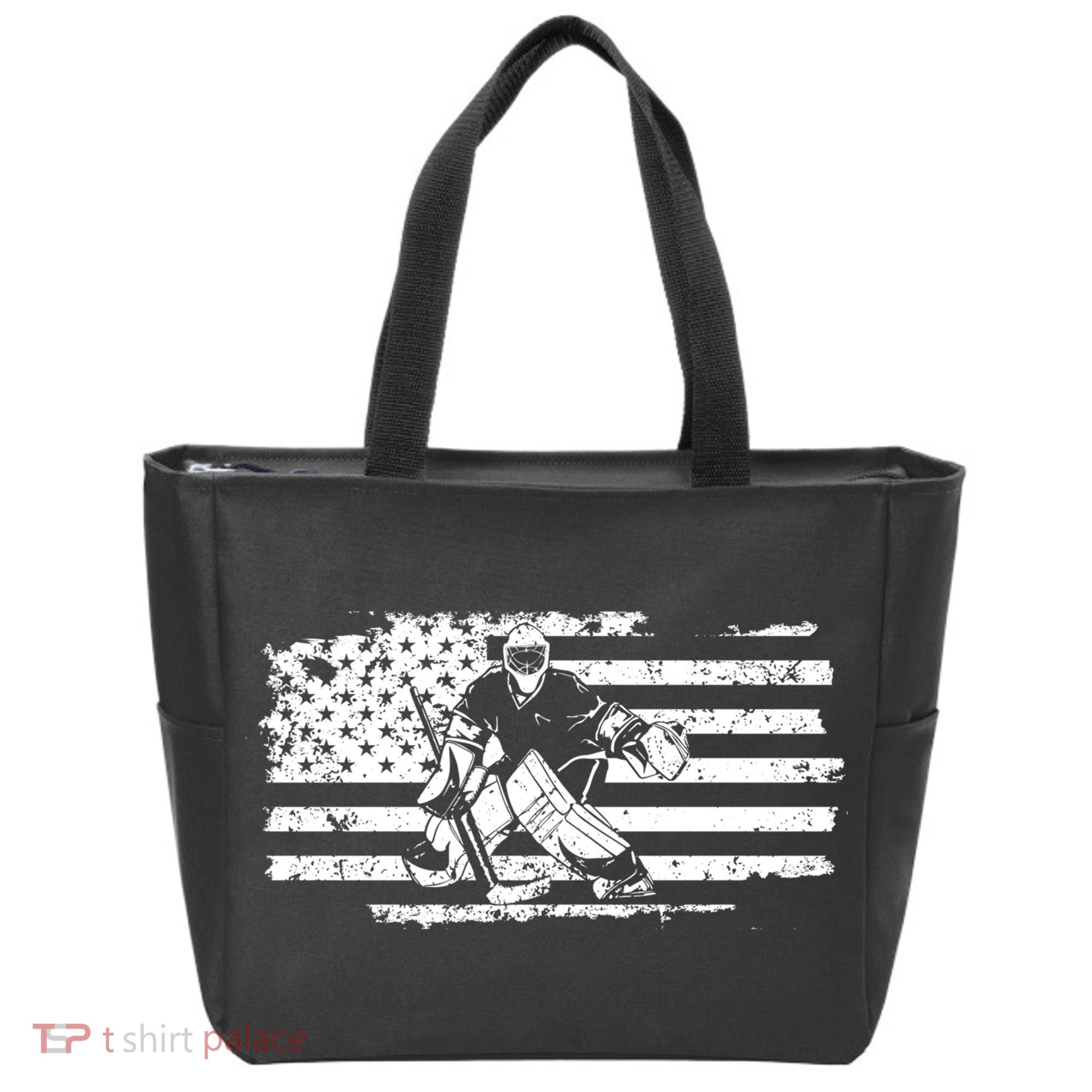 Ice Hockey Goalie Tote Bag