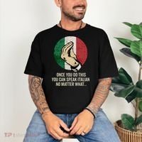 Italian Hand Gesture Italian Flag Comfort Colors T-Shirt thumb 3