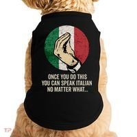 Italian Hand Gesture Italian Flag Doggie Tank thumb 0