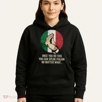 Italian Hand Gesture Italian Flag Hoodie thumb 5