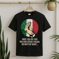 Italian Hand Gesture Italian Flag T-Shirt thumb 2