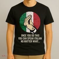 Italian Hand Gesture Italian Flag T-Shirt thumb 3