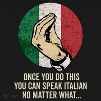Italian Hand Gesture Italian Flag T-Shirt thumb 7