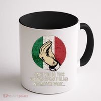 Italian Hand Gesture Italian Flag Coffee Mug thumb 1