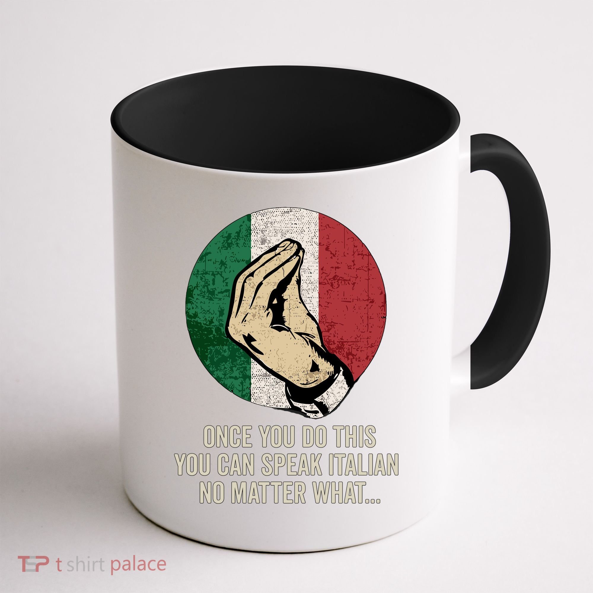 Italian Hand Gesture Italian Flag Coffee Mug