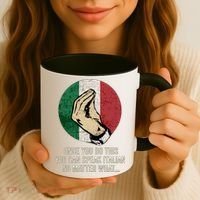 Italian Hand Gesture Italian Flag Coffee Mug thumb 3