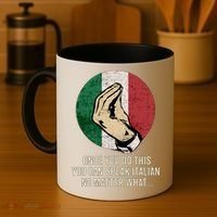 Italian Hand Gesture Italian Flag Coffee Mug thumb 4