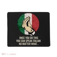 Italian Hand Gesture Italian Flag Mousepad thumb 0