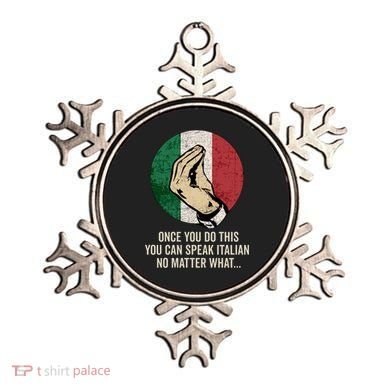 Italian Hand Gesture Italian Flag Ornament
