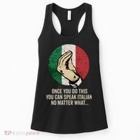 Italian Hand Gesture Italian Flag Women's Tank Top thumb 0