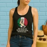 Italian Hand Gesture Italian Flag Women's Tank Top thumb 2