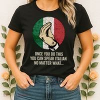 Italian Hand Gesture Italian Flag Women's T-Shirt thumb 2
