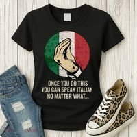 Italian Hand Gesture Italian Flag Women's T-Shirt thumb 3