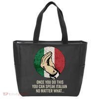 Italian Hand Gesture Italian Flag Tote Bag thumb 0