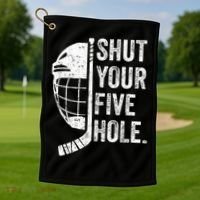 Ice Hockey Goalie Golf Towel thumb 1