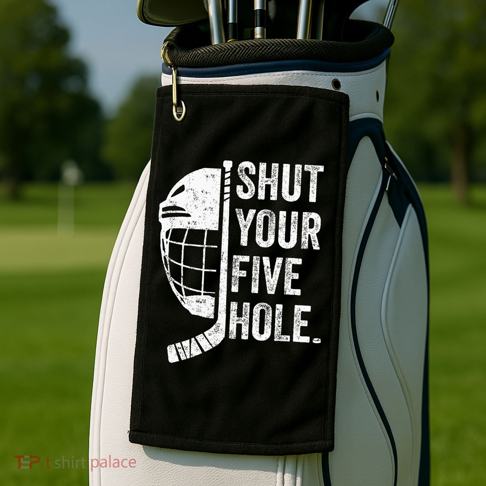 Ice Hockey Goalie Golf Towel