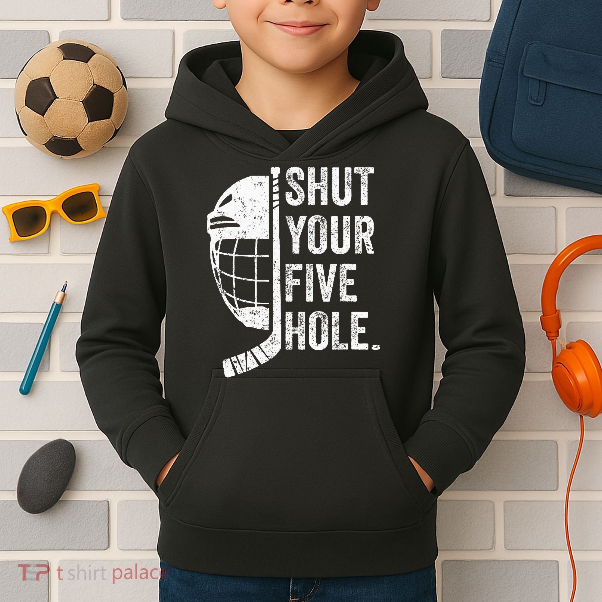 Ice Hockey Goalie Kids Hoodie