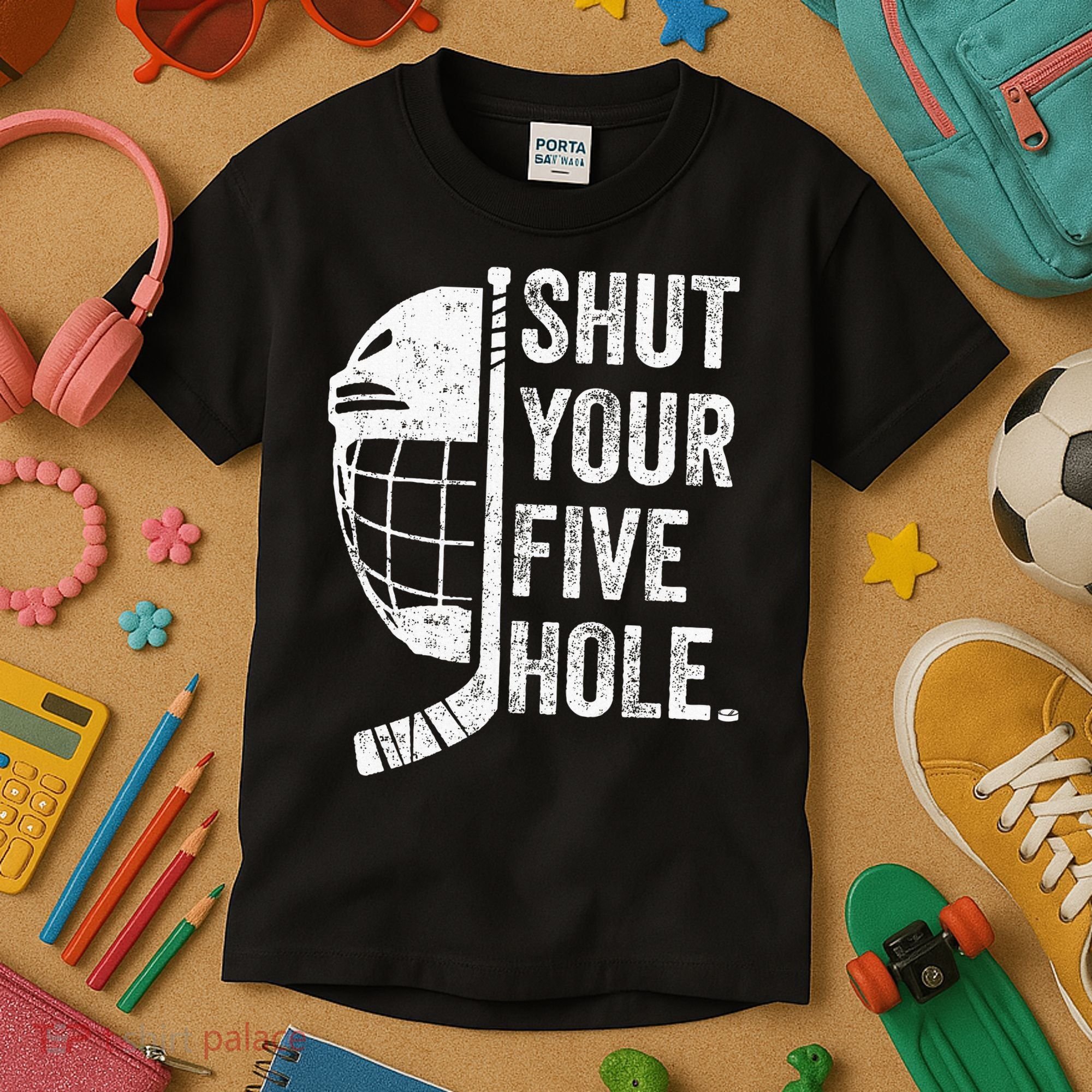 Ice Hockey Goalie Kids T-Shirt