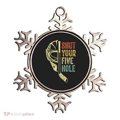 Ice Hockey Goalie Shut Your Five Hole Ornament