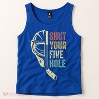 Ice Hockey Goalie Shut Your Five Hole Tank Top thumb 2