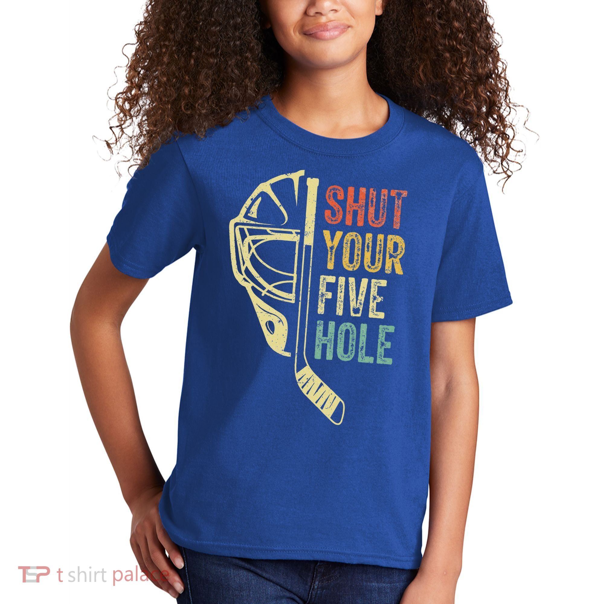 Ice Hockey Goalie Shut Your Five Hole Kids T-Shirt
